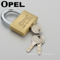 Top Security  Arc type anti rust anti cut  brass uncuttable solex/solo yeti padlock with  key alike and master key system